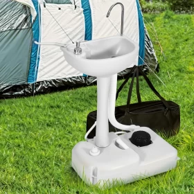 Portable Camping Sink – Outdoor Foot Pump Hand Wash Basin