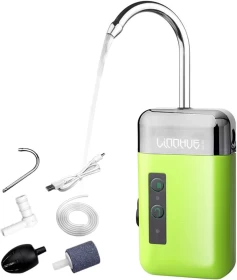 Rechargeable 3-in-1 Air & Water Pump | Oxygenation + Auto Pump + LED Sensor