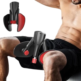Kegel Training Device for Men & Women | Pelvic Floor & Inner Thigh Exerciser | Hip & Leg Muscle Trainer (Black)