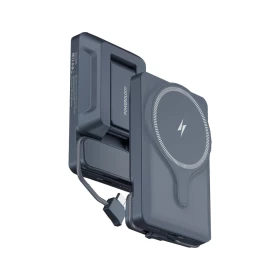 Powerology 5000mAh Power Bank with Magnetic Wireless Charger Car Mount – Drive & Charge Seamlessly!
