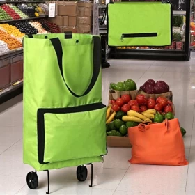 Wheeled Foldable Shopping Cart Trolley