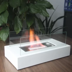 Tabletop Rectangular Fireplace – Modern Indoor & Outdoor Flame Ambience