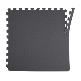 Gray Foam Interlocking Floor Mats – 6 Piece Set CAP 22.3" x 22.3"