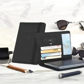 Leather Strap Passport Holder and Protective Cover