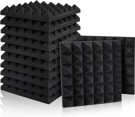 6 Pack Soundproof Acoustic Foam Panels for Recording Studios (30x30cm)