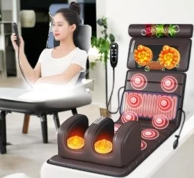 Electric Full Body Massage Cushion – Heated Shiatsu Chair Pad