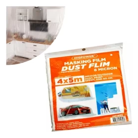 Nylon Protective Cover – 4 x 5 m | Dust & Paint Shield for Furniture & Surfaces