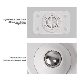 4 pcs Adhesive Swivel Casters Furniture Wheel-Upto 8kg