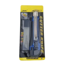 Heavy-Duty Utility Knife – Retractable Box Cutter with Replacement Blade 25mm
