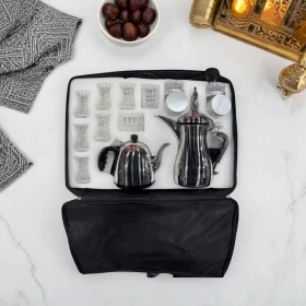 Electric dallah for preparing Arabic coffee with Bag+ stacks
