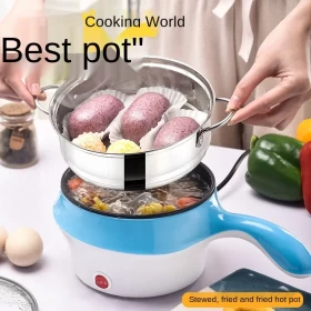 Electric Cooker Hot Pot Mini – Non-Stick Noodle & Food Cooking Pot