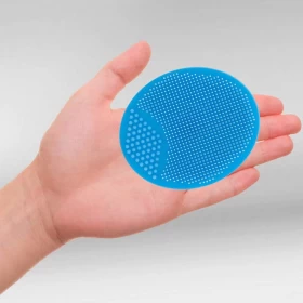 Baby Bath Brush – Silicone Cradle Cap Brush & Massage Scrubber (Blue Color)