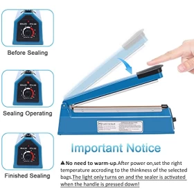 Impulse Manual Bag Sealer – Heat Seal Closer 300MM