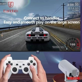 EARLDOM 2-in-1 Game Projector ET-PJ03 – Ultimate Gaming & Entertainment Experience!