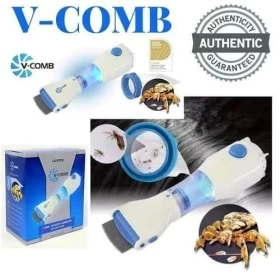 V-Comb Automatic Head Lice Dandruff Eliminator Vacuum Comb-2 filter