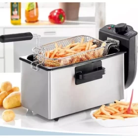 Sayona 2000W 3L Deep Fryer Stainless Steel Electric Fryer for Home & Commercial Use