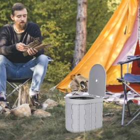 Portable Toilet for Adults – Foldable Outdoor Potty for Camping, Hiking & Travel