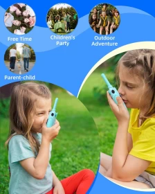 Pack of 2 Children's Walkie Talkies – Rechargeable 22-Channel Radio for Outdoor Adventures