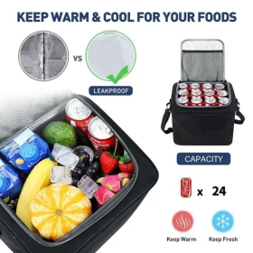 Foldable Car Trunk Organizer with Insulated Cooler Bag – Stay Organized on the Go!