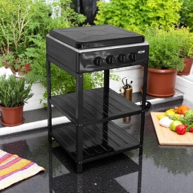 4-Burner Adjustable Tabletop Gas Stove | Compact & Powerful Cooking Solution