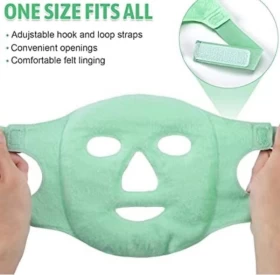 Cool Gel Full Face Mask – Ice Cooling Sleeping Mask for Summer