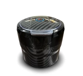 Mini Ashtray Carbon Fiber with LED Light