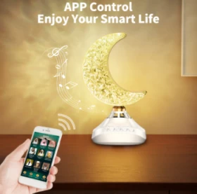 Islamic Gift Moon Bluetooth Quran LED Lamp Wireless - rechargeable