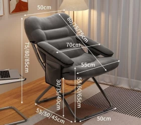 Comfortable Foldable Lazy Chair with Pillow