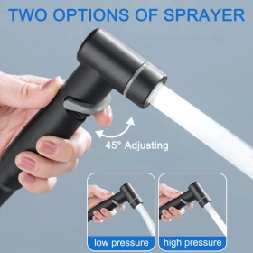 Handheld Bidet Sprayer for Toilet – 1-In-2-Out Dual Control Valve & Adjustable Water Pressure