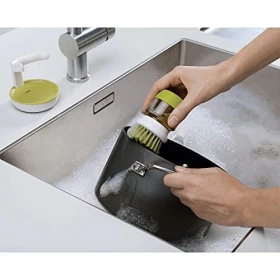 Plastic Cleaning Brush with soap Dispenser for Kitchen Sink