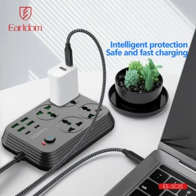 Earldom 3000W Power Strip Extension ES-SC25