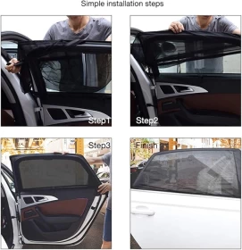 Car Window Shades for Baby – 2PC UV Mesh Sun Shades