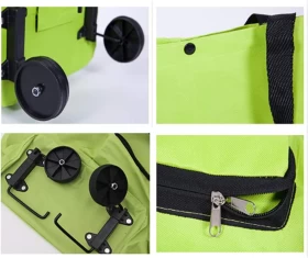 Wheeled Foldable Shopping Cart Trolley