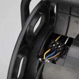 Plastic 3 Multi Sockets Cable Reel | Black Outdoor Extension Cord Reel  240V