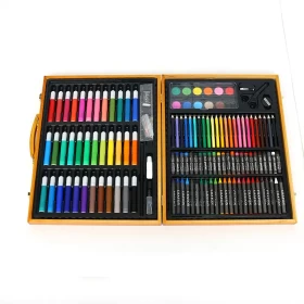 Drawing Art Box 150 Pieces of Oil Pastels, Crayons, Colored Pencils, Markers Plastic for Kids