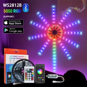 LED Firework Strip Lights – Dream Color RGB Music Sync & App Control