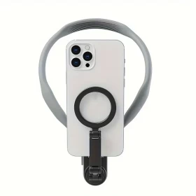 Earldom 360 Degree Adjustable Neck Strap Magnetic Phone Holder-EH285
