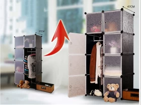 Plastic Panel Cubes Organizer – 9 Cubes | Versatile Modular Storage Solution
