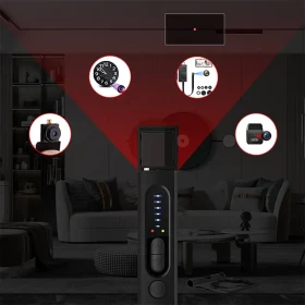 Hidden Camera & Bug Detector X13 Portable Anti-Spy Device for Privacy Protection