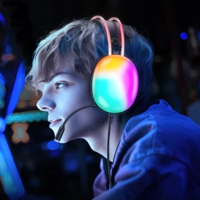 W109 Rich Gaming Headphones – White | Powerful Sound & Immersive Gaming