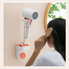 Adjustable Hair Dryer Holder – Hands-Free Stand with 360° Rotation & Positionable Arm
