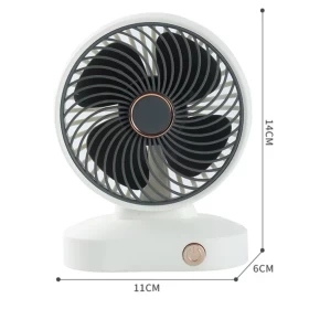 USB Rechargeable Desk Fan – Portable & Silent Cooling Anywhere!  ZB097