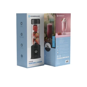 Powerology New 6-Blade Portable Juicer 450mL 126W – Blend Anywhere, Anytime!